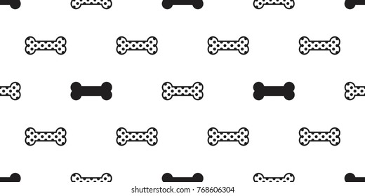 Dog Bone Puppy Vector Illustration Seamless Pattern Wallpaper Background