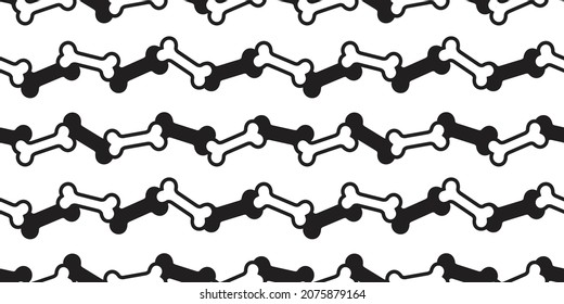 dog bone seamless pattern chain french bulldog paw footprint vector pet puppy cartoon scarf isolated repeat wallpaper tile background doodle illustration design