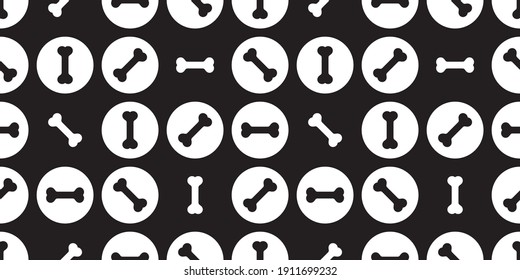 dog bone seamless pattern polka dot french bulldog puppy vector pet cartoon skeleton halloween repeat wallpaper tile background scarf isolated doodle illustration design