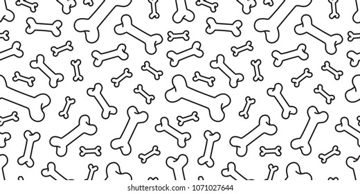 dog bone seamless pattern vector french bulldog pug isolated halloween background wallpaper white