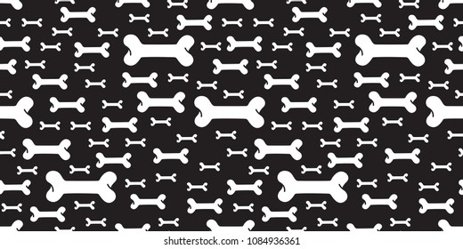 dog bone seamless pattern vector french bulldog pug halloween isolated  background wallpaper repeat black