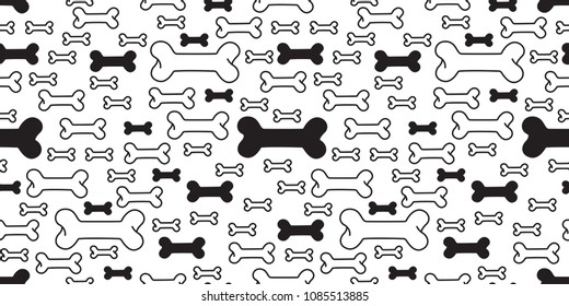 dog bone seamless pattern vector french bulldog pug halloween isolated repeat background wallpaper