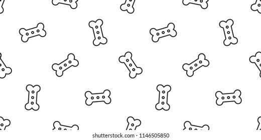 dog bone seamless pattern vector french bulldog food tile background repeat wallpaper scarf isolated illustration