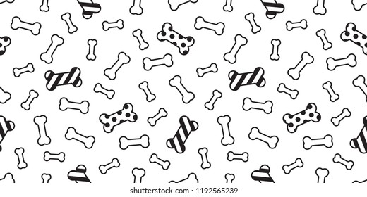 Dog bone seamless pattern vector Christmas Santa Claus Xmas dog paw candy cane french bulldog tile background scarf isolated repeat wallpaper illustration cartoon white