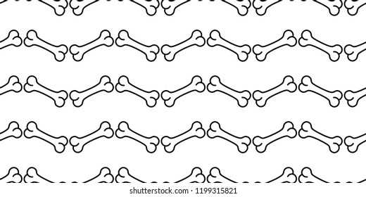dog bone seamless pattern vector Halloween french bulldog scarf isolated zigzag tile background wallpaper repeat