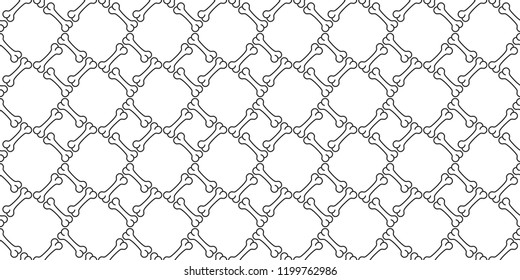 dog bone seamless pattern vector Halloween french bulldog tile background scarf isolated wallpaper repeat