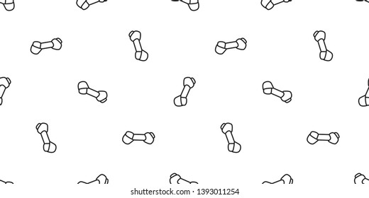Dog bone seamless pattern vector french bulldog paw toy pet cartoon scarf isolated repeat wallpaper tile background illustration doodle