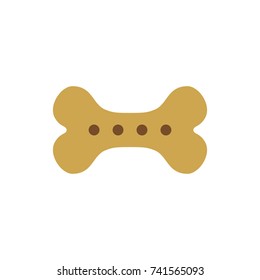 Dog bone sign, icon, biscuit. Vector illustration