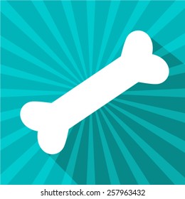 Dog bone sign icon. Pets food symbol. Vector EPS 10 illustration.