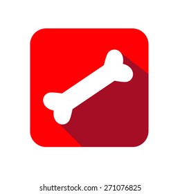 Dog bone sign icon. Pets food symbol. Vector EPS 10 illustration.