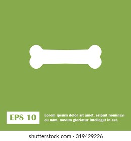 Dog bone sign icon. Pets food symbol