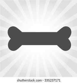 Dog bone sign icon. Pets food symbol. Vector EPS 10 illustration.