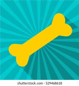 Dog bone sign icon. Pets food symbol. Vector EPS 10 illustration.