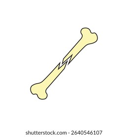 Dog Bone Silhouette Icon Design	