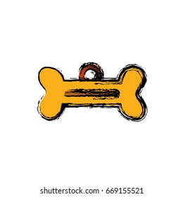 dog bone tag icon