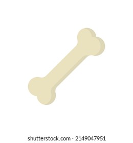 Dog bone vector flat icon with shadow