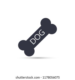 Dog bone  vector icon