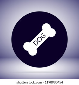 Dog bone  vector icon