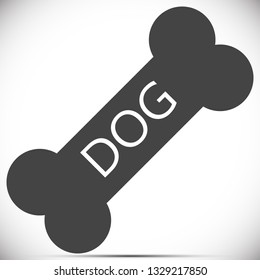 Dog bone  vector icon