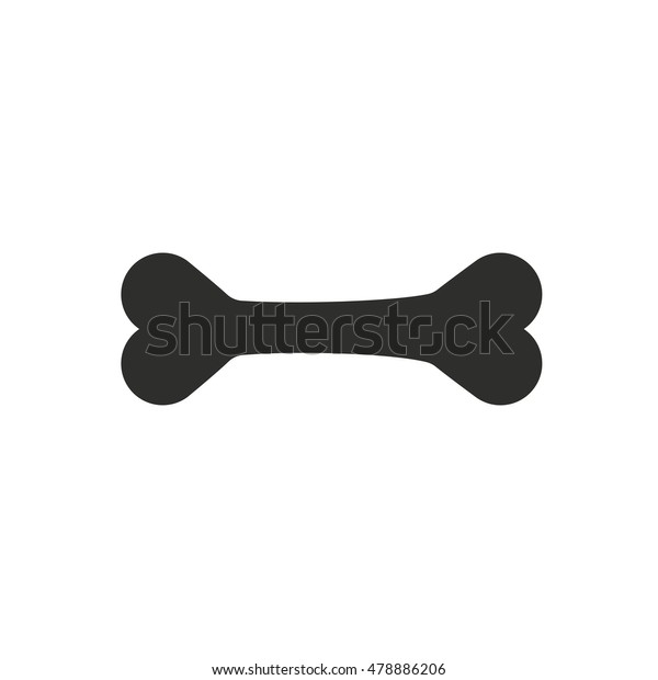 Dog Bone Vector Icon Black Illustration Stock Vector (royalty Free 