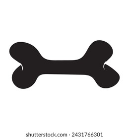 Dog bone vector icon. Cartoon dog icon Flat Design Pet Care, bone toy mascot icon vector illustration design, Vector 10 Eps.