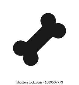 Dog bone vector icon  Pet toy   food symbol  Animal cartoon logo sign  Clip  art silhouette 