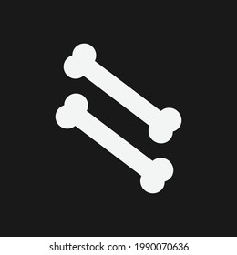Dog bone vector icon pet animal sign