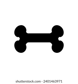 Dog bone vector icon.Dog bone sign.