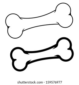 Dog Bone. Vector Illustration
