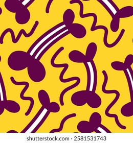 Dog Bone vector dog paw doodle Seamless pattern. Packaging paper design, pet food accessories package.