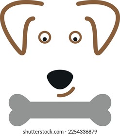 Logo de la escuela de perros y huesos, perros, veterinarios y perros