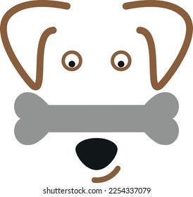 Dog and bone, dog, vet and dog school logo