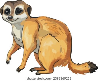 dog and bone in watercolor painting