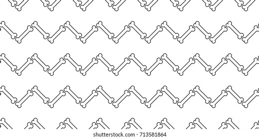 Dog Bone wave black white wave vector Seamless pattern wallpaper background