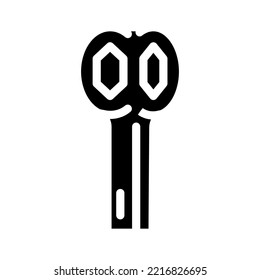 dog bone wrench glyph icon vector. dog bone wrench sign. isolated symbol illustration