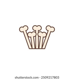 Dog bones. Dogs food and feed. Vector illustration оn white background.