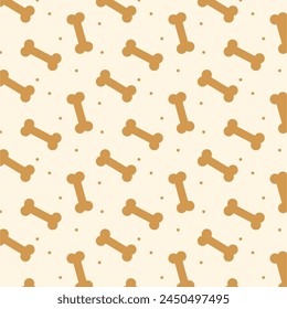 Dog bones seamless pattern background