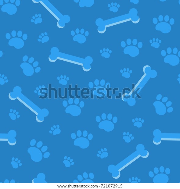 犬の骨のシームレスなパターン 子犬の足の骨や痕跡は反復的なテクスチャーです 犬の無限の背景 ベクターイラスト のベクター画像素材 ロイヤリティフリー
