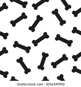 Dog bones seamless pattern. Vector graphics