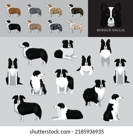 Dog Border Collie Cartoon Vector Illustration Stock Vector (Royalty ...