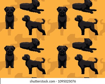 Dog Bouvier des Flandres Background Seamless Wallpaper