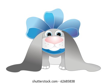 dog and bow