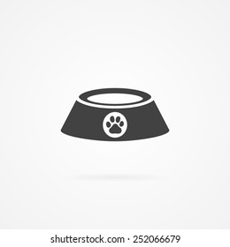 Dog bowl icon.