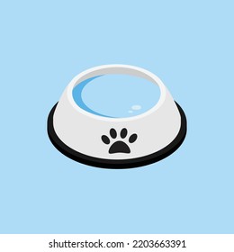 Dog Bowl Vector Art & Graphics