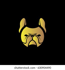 dog boxer icon logo