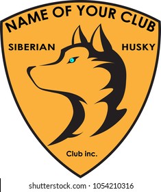 dog breeder club Siberian husky logo