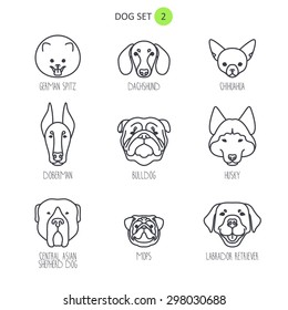 Dog Breeds Icons