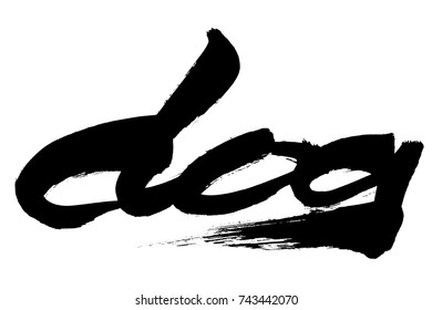 "Dog" brush character