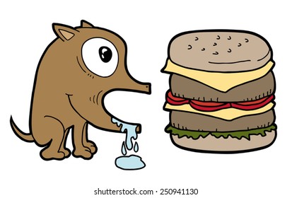 Dog and burger