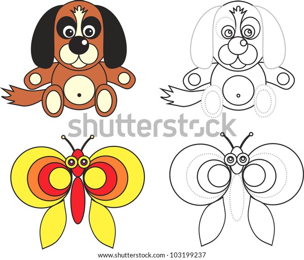 660 Top Coloring Page Dog And Butterfly Download Free Images